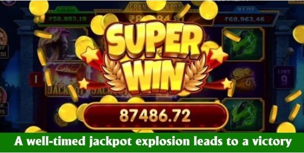 A well-timed jackpot explosion leads to a glorious victory