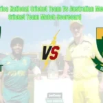 South Africa National Cricket Team Vs Australian Men’s Cricket Team Match Scorecard