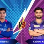 rajasthan royals vs kolkata knight riders match scorecard