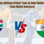 South Africa National Cricket Team Vs India National Cricket Team Match Scorecard